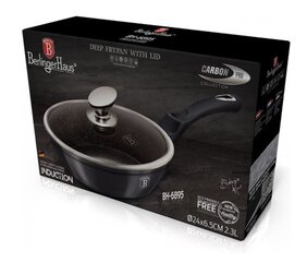 Berlinger Haus Metallic Line Carbon Pro Edition sügav pann kaanega, 2,3 l цена и информация | Cковородки | kaup24.ee