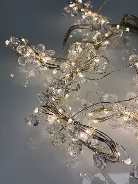 LED jõulukardinad - kristallid, vasktraat, pikkus - 2x1,5m, 150LED, 10 rida, E 665WW цена и информация | Jõulutuled | kaup24.ee