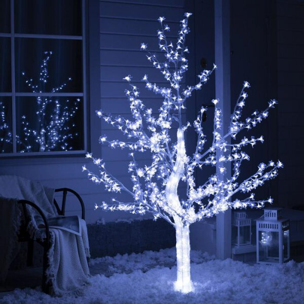 LED jõulukaunistus - 3D puu, Sakura, 180cm, E 19-555 hind ja info | Jõulukaunistused | kaup24.ee