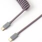 Keychron Coiled Type-C Cable, Grey цена и информация | Klaviatuurid | kaup24.ee