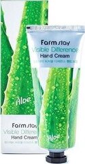 Kätekreem Farmstay Visible Difference Hand Cream Aloe, 100ml hind ja info | Kehakreemid, losjoonid | kaup24.ee