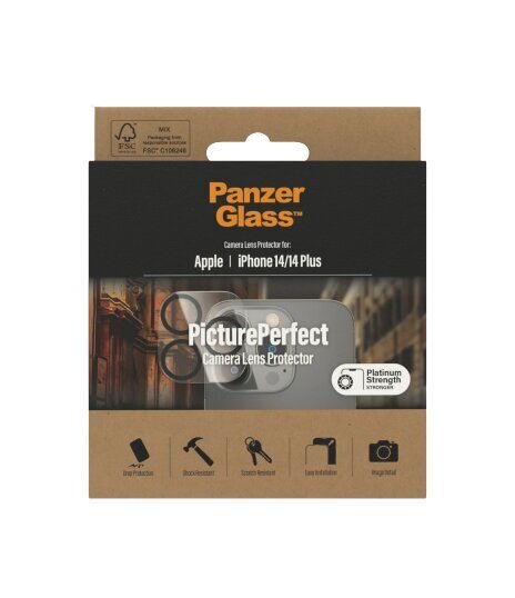 PanzerGlass kaamerakaitse iPhone 14 / 14 Plus hind ja info | Ekraani kaitsekiled | kaup24.ee