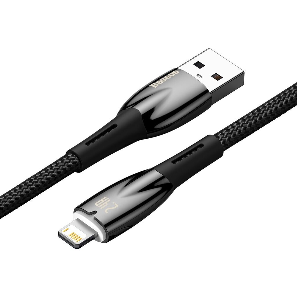 Baseus Glimmer Series USB-C - Lightning 480Mb/s 2.4A 1m black цена и информация | Mobiiltelefonide kaablid | kaup24.ee