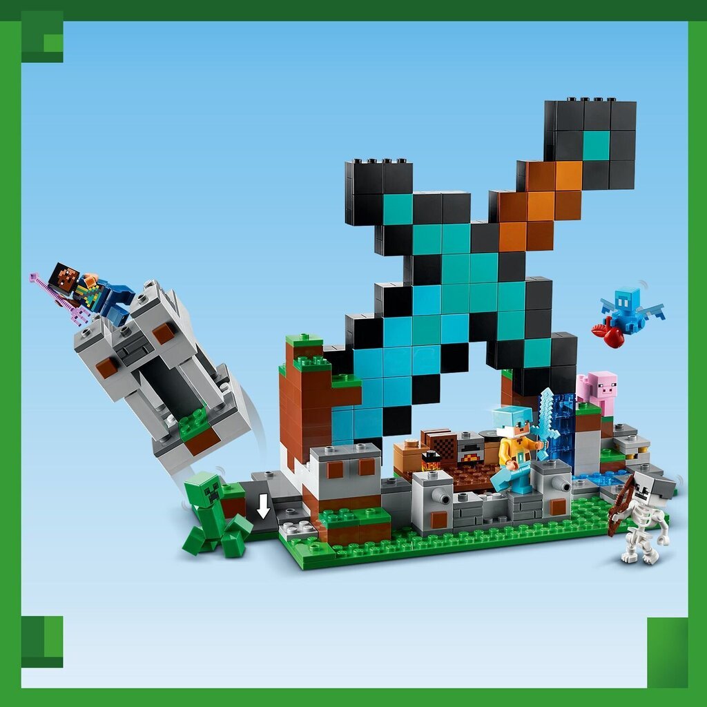 21244 LEGO® Minecraft Mõõgavahi post цена и информация | Klotsid ja konstruktorid | kaup24.ee