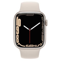 Apple Watch Series 7 45mm Aluminium GPS Starlight (uuendatud, seisukord A) hind ja info | Nutikellad (smartwatch) | kaup24.ee