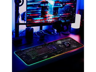 XXL mänguratta alus RGB valgustusega küljel 80x30 cm цена и информация | Мыши | kaup24.ee