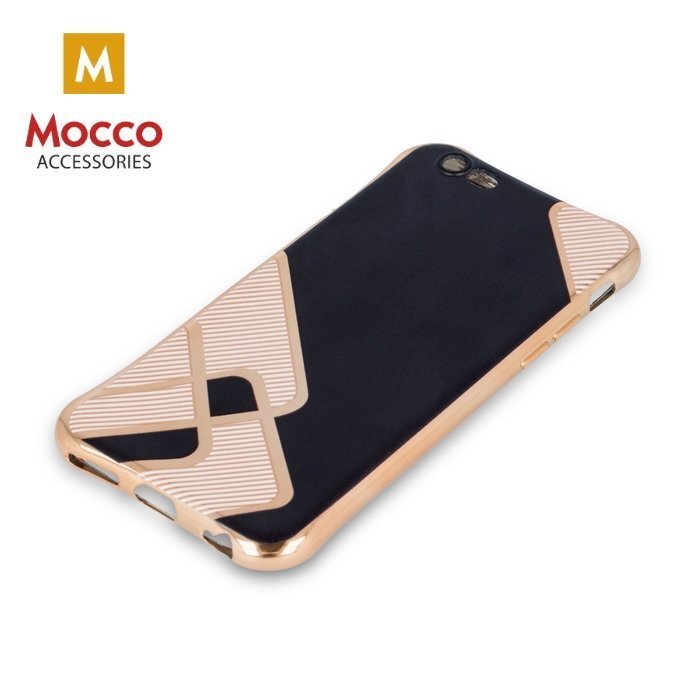 Kaitseümbris Mocco Symetry Plating, sobib Huawei P9 Lite telefonile, kuldne-must цена и информация | Telefoni kaaned, ümbrised | kaup24.ee