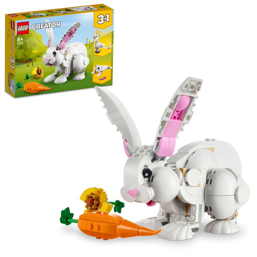 31133 LEGO® Creator 3in1 Valge jänes цена и информация | Klotsid ja konstruktorid | kaup24.ee