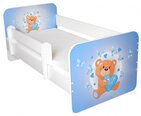 Детская кровать с матрасом и съемным барьером Ami 17, 140x70 см