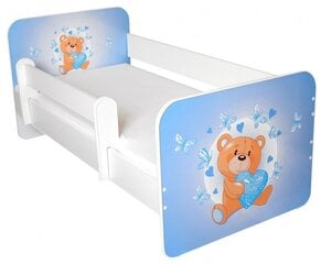 Детская кровать с матрасом и съемным барьером Ami 17, 160x80 см цена и информация | Детские кровати | kaup24.ee