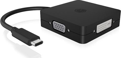 IcyBox IB-DK1104-C hind ja info | USB jagajad, adapterid | kaup24.ee