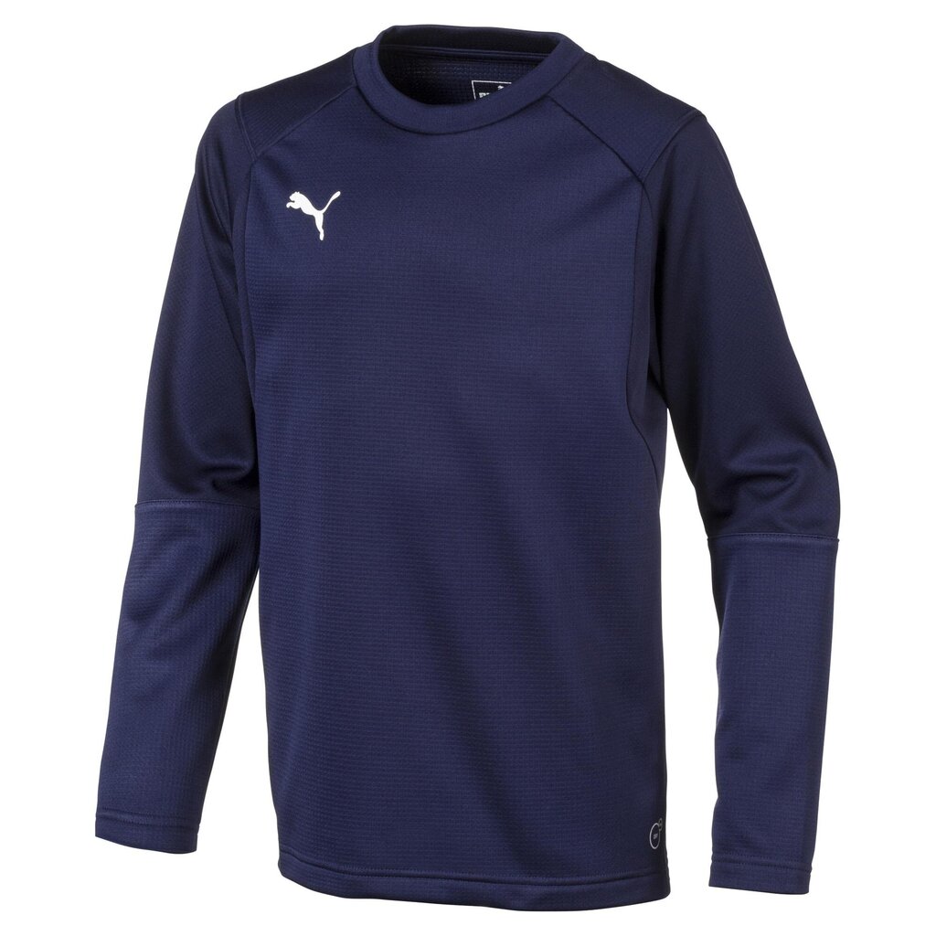 Poiste dressipluus Puma Liga Training Sweat Jr Peacoat Puma 65567006, sinine цена и информация | Poiste kampsunid, vestid ja jakid | kaup24.ee