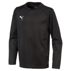 Poiste dressipluus Puma Liga Training Sweat Jr Puma Black 65567003, must цена и информация | Свитеры, жилетки, пиджаки для мальчиков | kaup24.ee