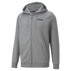 Meeste dressipluus Puma ESS FZ Hoody FL M Medium Grey Heat 84724202, hall hind ja info | Meeste pusad | kaup24.ee