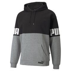 Meeste dressipluus Puma Power Colorblock Hoodie FL Puma 84610301, hall цена и информация | Мужские толстовки | kaup24.ee