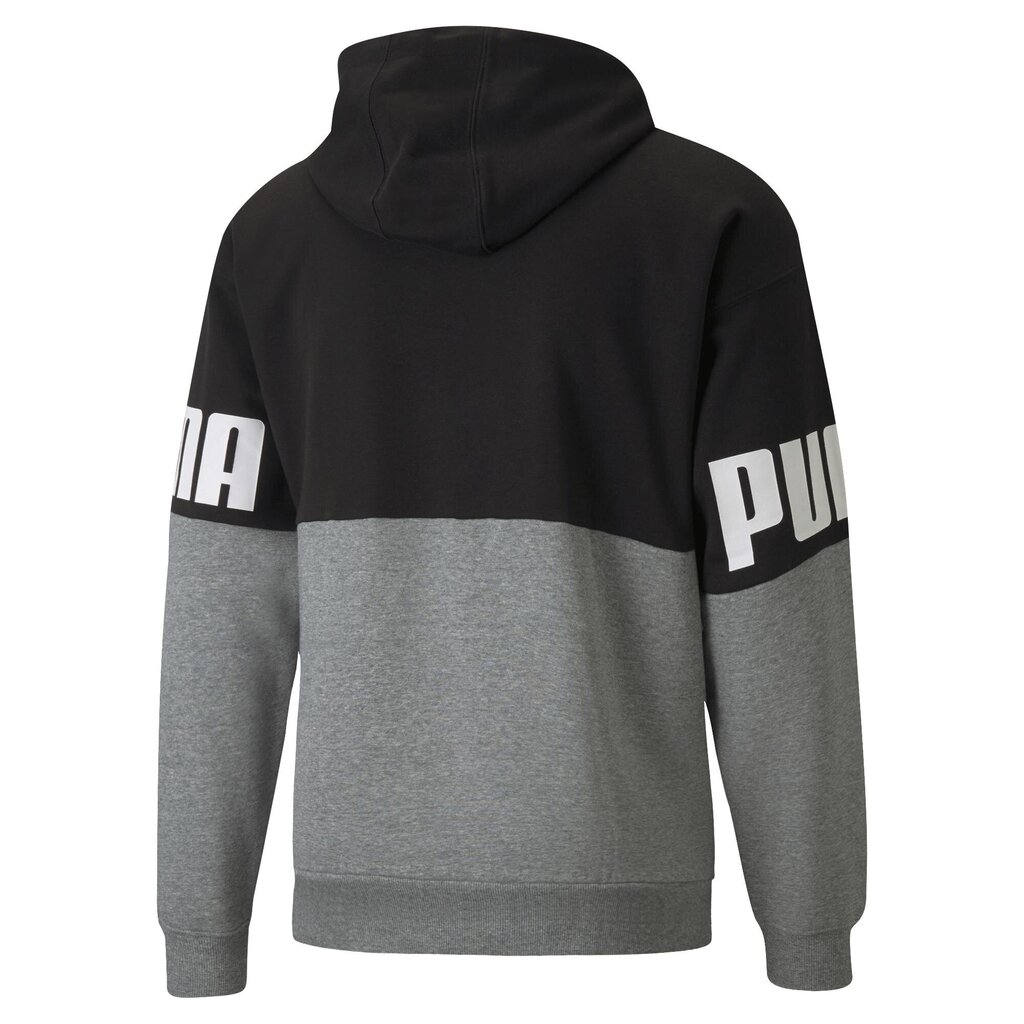 Meeste dressipluus Puma Power Colorblock Hoodie FL Puma 84610301, hall цена и информация | Meeste pusad | kaup24.ee