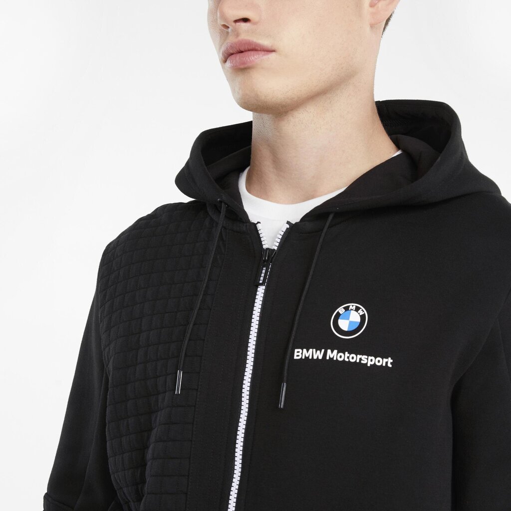 Meeste dressipluus Puma BMW MMS Full Zip Hoodie Puma Black 53118701, must hind ja info | Meeste pusad | kaup24.ee
