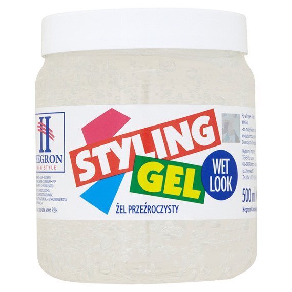 Juuksegeel Hegron Styling 500 ml, valge hind ja info | Viimistlusvahendid juustele | kaup24.ee