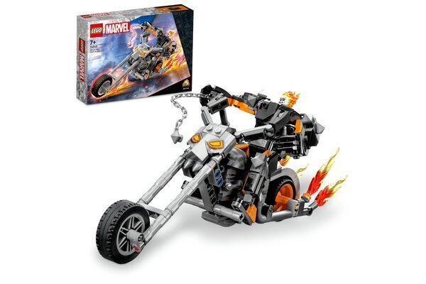 76245 LEGO® Marvel Tume biker-robot ja mootorratas цена и информация | Klotsid ja konstruktorid | kaup24.ee