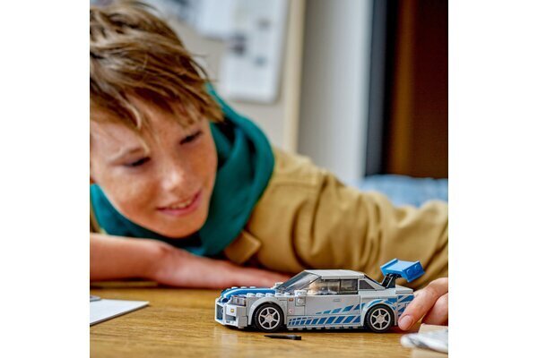 76917 LEGO® Speed Champions 2 Fast 2 Furious Nissan Skyline GT-R (R34) hind ja info | Klotsid ja konstruktorid | kaup24.ee