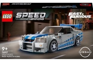 76917 LEGO® Speed Champions 2 Fast 2 Furious Nissan Skyline GT-R (R34) цена и информация | Конструкторы и кубики | kaup24.ee
