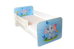 Детская кровать с матрасом и съемным барьером Ami 25, 140x70 см цена и информация | Детские кровати | kaup24.ee