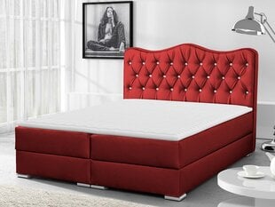 Континентальная кровать MEDRINS-ekoskóra Soft 010a-160x200 см цена и информация | Кровати | kaup24.ee