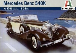 MERCEDES BENZ 540K ITALERI 1:24 3701 цена и информация | Коллекционные модели автомобилей | kaup24.ee
