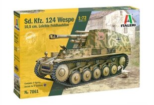 SD.KFZ.124 WESPE ITALERI 1:72 7061 цена и информация | Коллекционные модели автомобилей | kaup24.ee