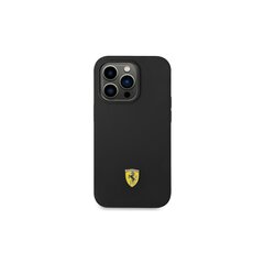 Ferrari case for iPhone 14 Pro Max 6,7&quot; FEHCP14XSIBBK black hardcase Silicone Metal Logo hind ja info | Telefoni kaaned, ümbrised | kaup24.ee