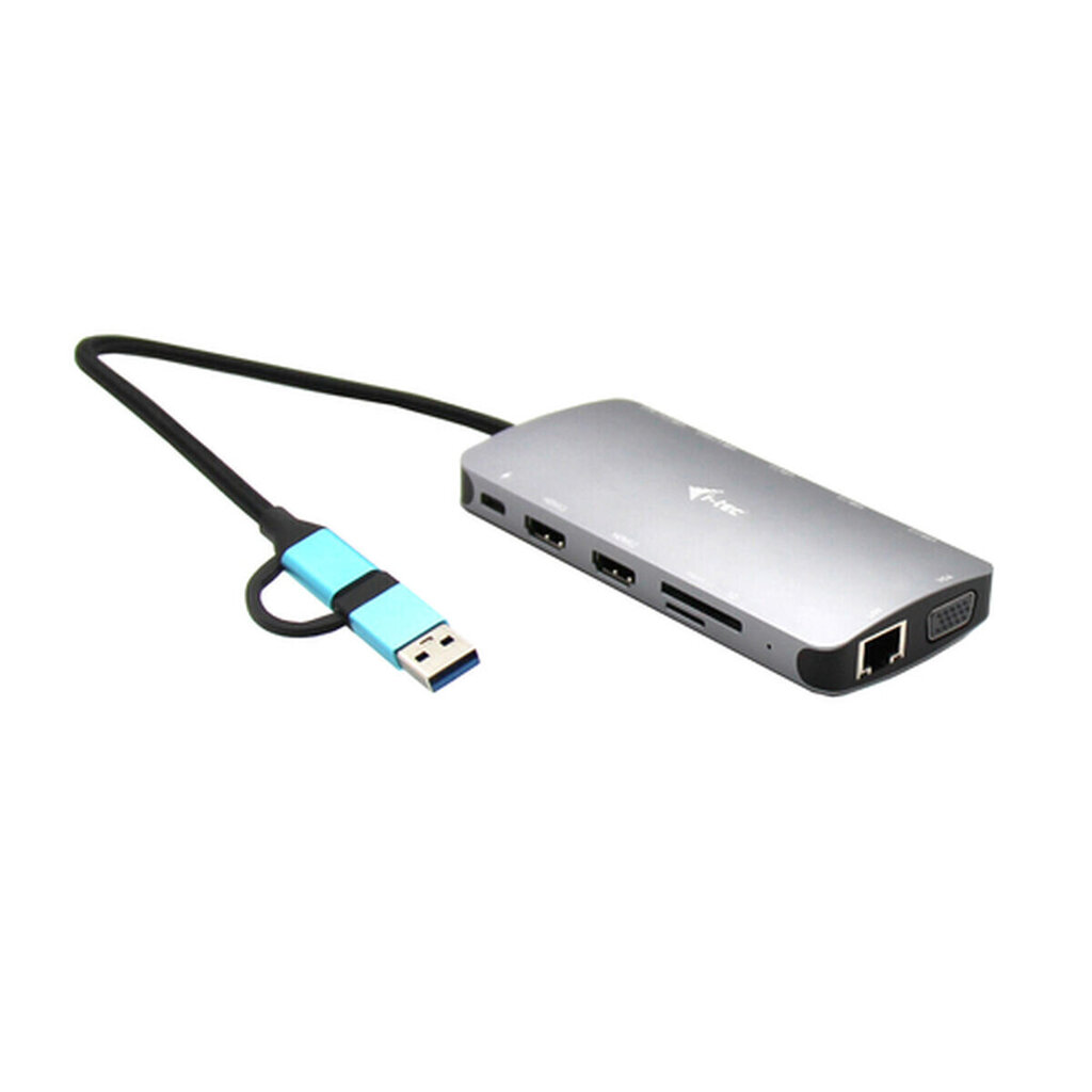 i-Tec USB-C Metal Nano Dock 3xDisplay+PD hind ja info | USB jagajad, adapterid | kaup24.ee