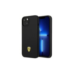 Ferrari case for iPhone 14 6,1&quot; FEHCP14SSIBBK black hardcase Silicone Metal Logo цена и информация | Чехлы для телефонов | kaup24.ee