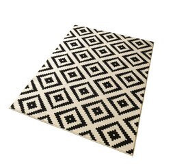 Vaip Hanse Home Hamla Diamond Black Cream, 80x150 cm цена и информация | Ковры | kaup24.ee