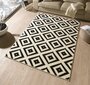 Vaip Hanse Home Hamla Diamond Black Cream, 160x230 cm hind ja info | Vaibad | kaup24.ee