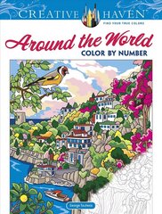 Creative Haven Around the World Color by Number цена и информация | Книги для малышей | kaup24.ee