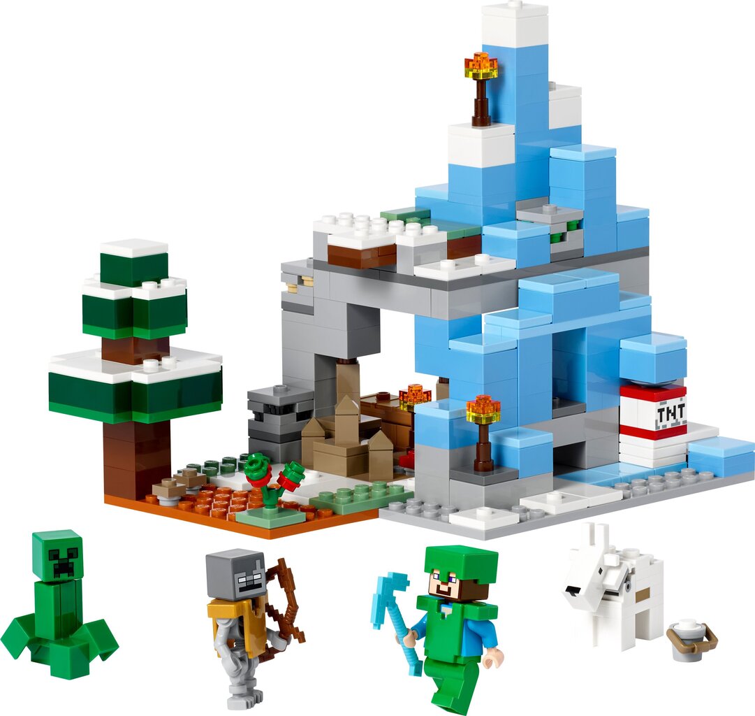 21243 LEGO® Minecraft Jäised tipud hind ja info | Klotsid ja konstruktorid | kaup24.ee