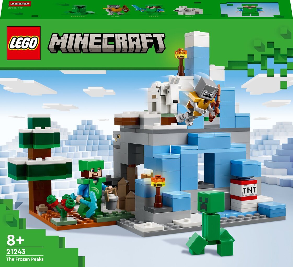 21243 LEGO® Minecraft Jäised tipud hind ja info | Klotsid ja konstruktorid | kaup24.ee