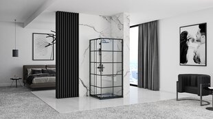 Dušikabiin REA Concept Black, 80x100 cm hind ja info | Dušikabiinid | kaup24.ee