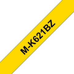 Kleepkirjalint Brother M-K621BZ MK-621BZ MK621BZ must kollasel hind ja info | Printeritarvikud | kaup24.ee