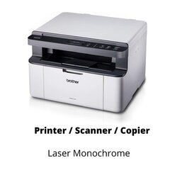 Brother DCP-1510 MFP Printer / Scanner / Copier laser monochrome hind ja info | Printerid | kaup24.ee