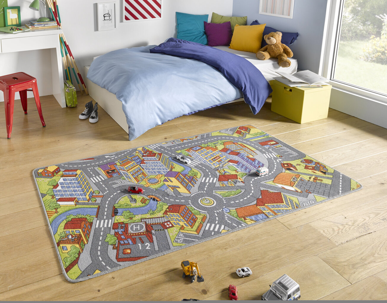 Lastetoa vaip Hanse Home Play Smart City, 160x240 cm, hall hind ja info | Vaibad | kaup24.ee
