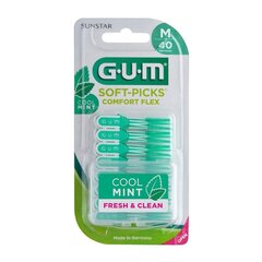 Резиновые межзубные ершики GUM SoftPicks Comfort Flex Mint, 40 шт. цена и информация | Для ухода за зубами | kaup24.ee