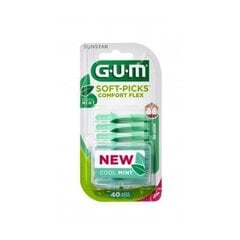 Резиновые межзубные ершики GUM SoftPicks Comfort Flex Mint, 40 шт. цена и информация | Для ухода за зубами | kaup24.ee