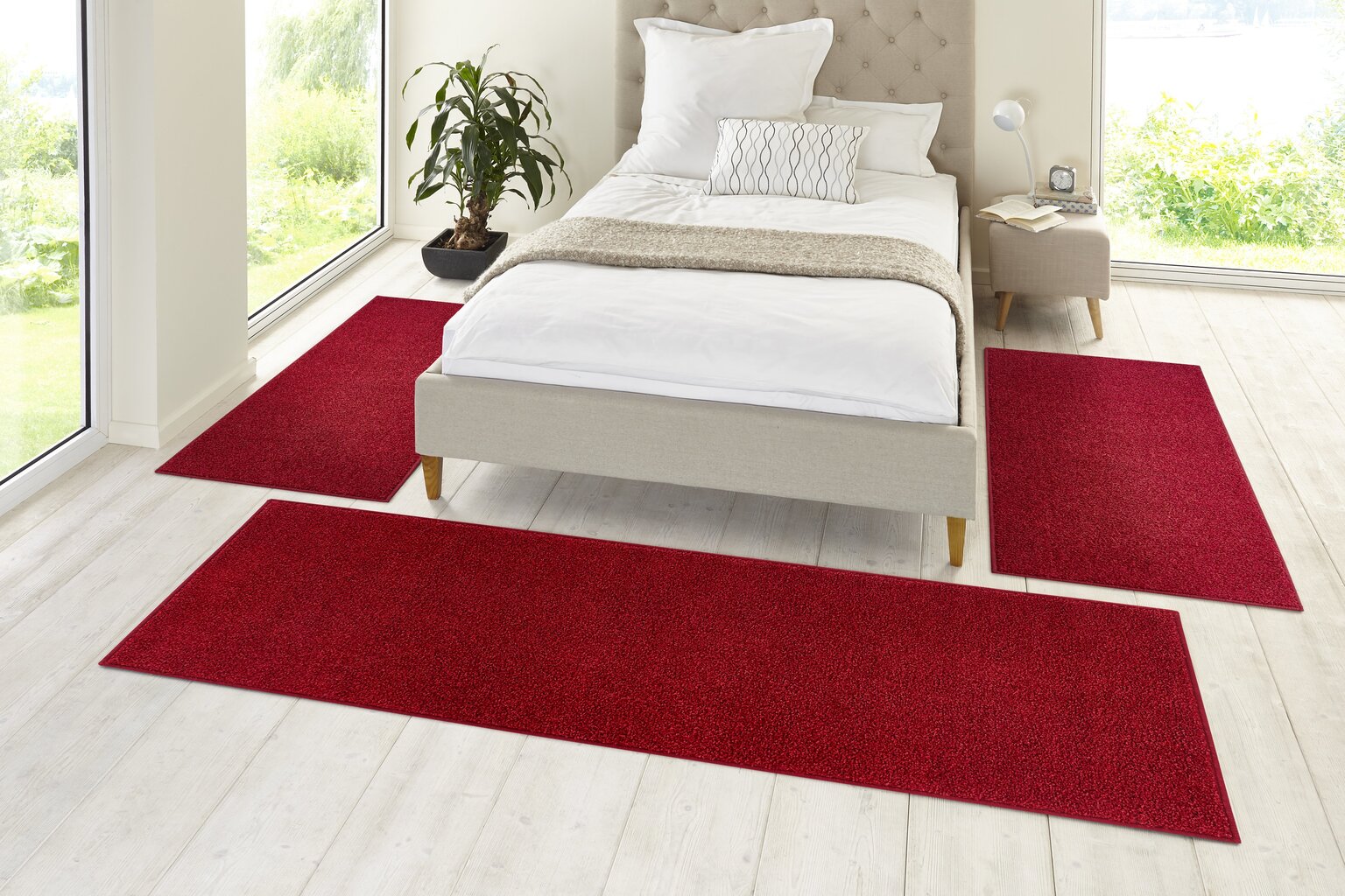 Vaipade komplekt Hanse Home Pure Red, 3-osaline hind ja info | Vaibad | kaup24.ee