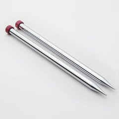 Прямые односторонние спицы KnitPro Nova Metal 30 cm, 8.00 mm цена и информация | Принадлежности для вязания | kaup24.ee