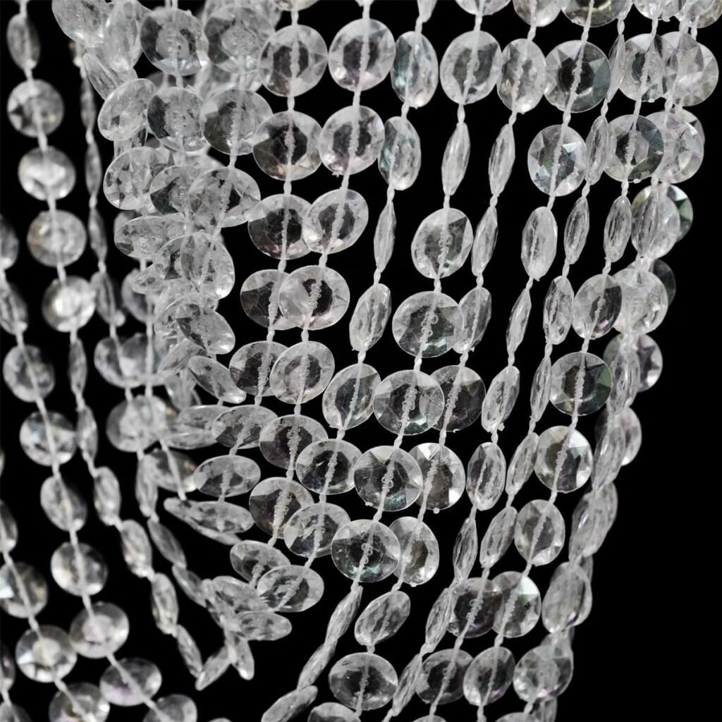 Kristallidega rippuv kroonlühter 22 x 58 cm hind ja info | Rippvalgustid | kaup24.ee