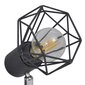 Tööstuslikus stiilis laelamp nelja LED-pirniga, must hind ja info | Laelambid | kaup24.ee