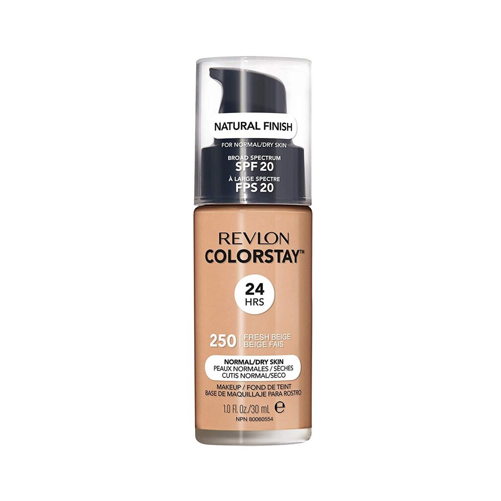 Jumestuskreem normaalsele ja kuivale nahale Revlon ColorStay Makeup SPF20, 250 Fresh Beige, 30 ml hind ja info | Jumestuskreemid, puudrid | kaup24.ee