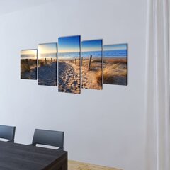 Seinamaalikomplekt rannaliivaga, 100 x 50 cm hind ja info | Seinapildid | kaup24.ee