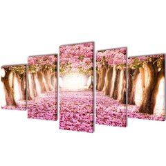 Seinamaalikomplekt kirsiõitega, 100 x 50 cm hind ja info | Seinapildid | kaup24.ee